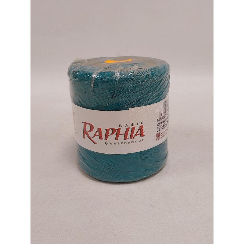 Raffia Basic 200m tumetürkiis