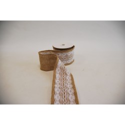 Kangaspael \"Jute\" pitsiga 8cm*5m