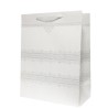 Kinkekott elegantne valge glitter A5