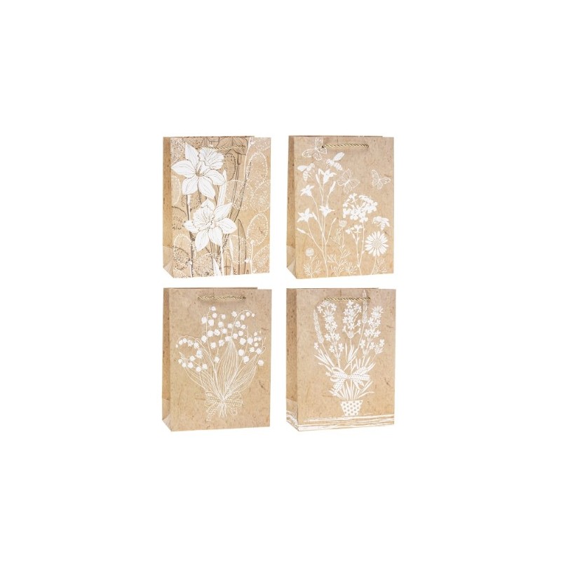 Kinkekott valgete lillede mix naturaalsel taustal (TK-23145) A4