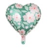 Foolium õhupall lilleline süda 45cm