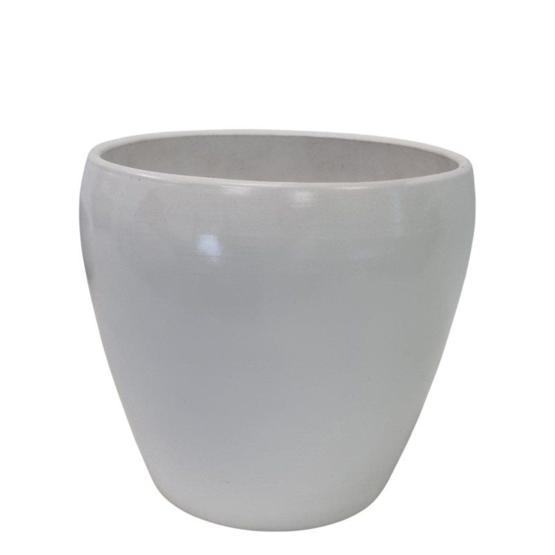 Ker.pott Martine 7,5*8cm valge, matt