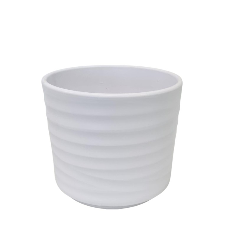 Ker.pott \"GLENNIS\" 15*12cm valge