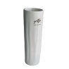 Portselan vaas WRINKLE 18*5,5 cm valge