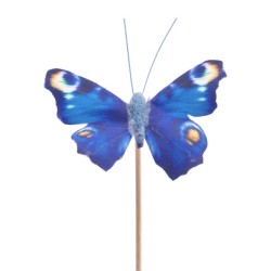 Liblikas sinine Auralia 50cm tikul (K40598)