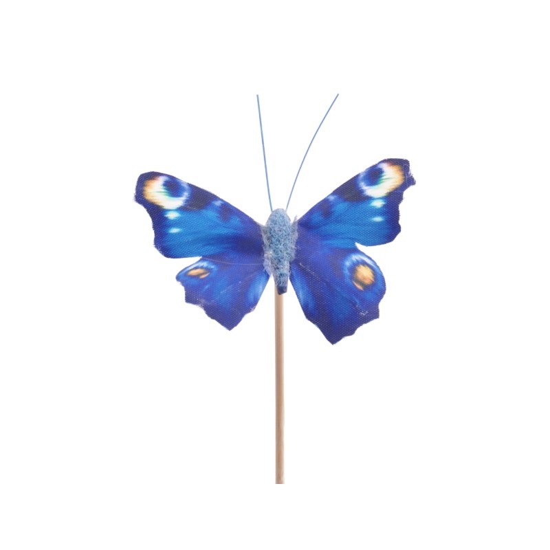 Liblikas sinine Auralia 50cm tikul (K40598)