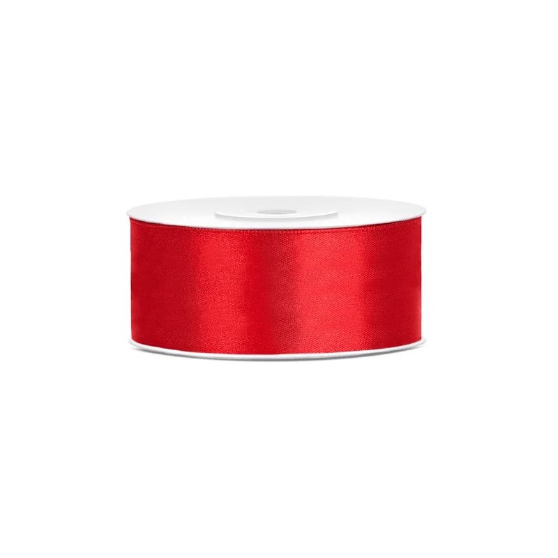 Atlaspael satiin 25mm*25m punane