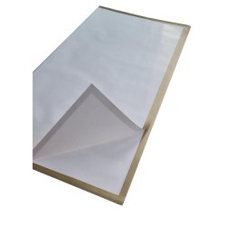 Fooliumlehed 60cm*60cm valge kuldse äärega (01)