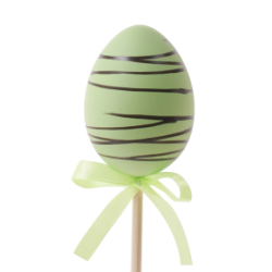 Šhokolaadi muna tikul Chocolate Egg 6cm roheline, pikk