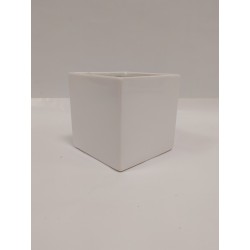 Ker.pott CUBE 16*16cm valge