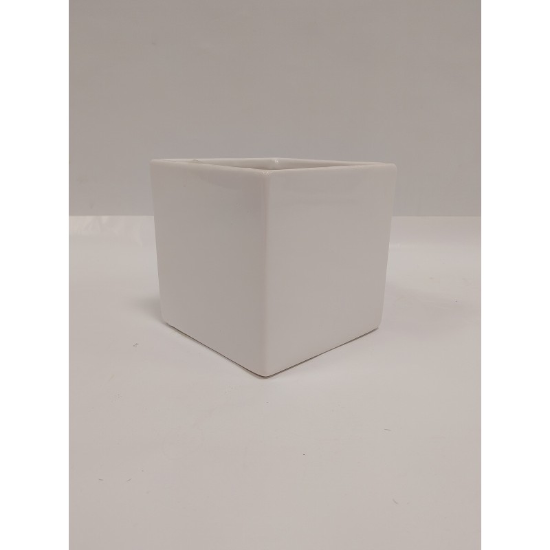 Ker.pott CUBE 16*16cm valge