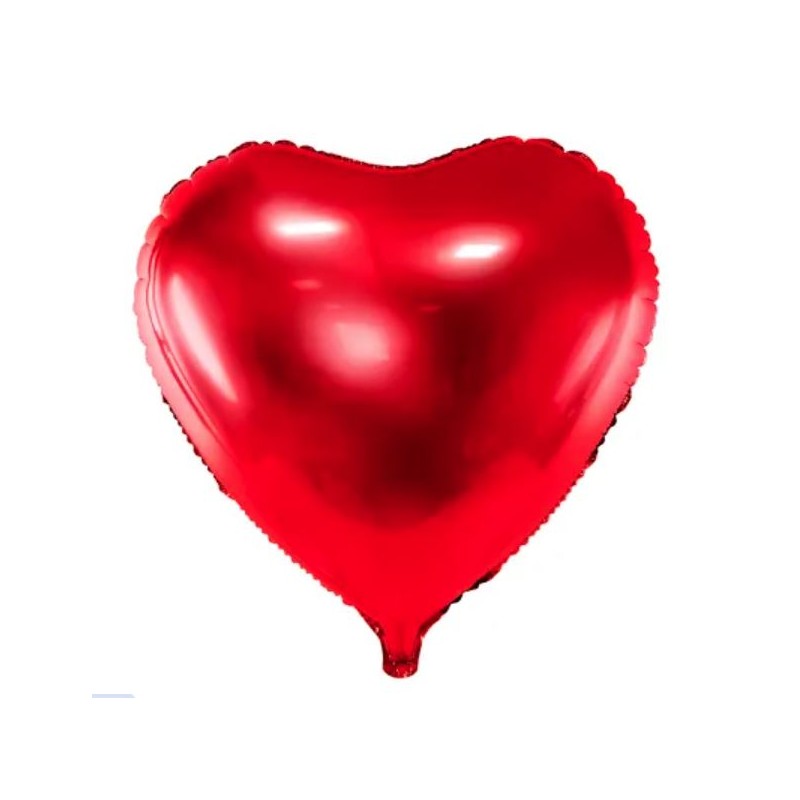 Foil Balloon Heart, 61cm, red