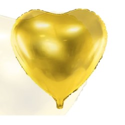 Foil Balloon Heart, 61cm, gold