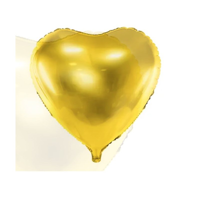 Foil Balloon Heart, 61cm, gold