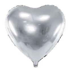 Foolium õhupall Heart, 61cm, silver