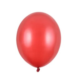 Strong Balloons 30cm, Metallic Poppy Red